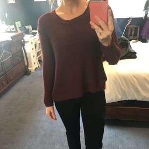 Burgundy sweater